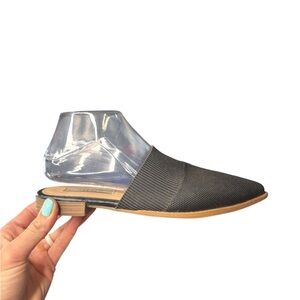 Steven New York Black Knit Pointed Mules Slides Size 7.5